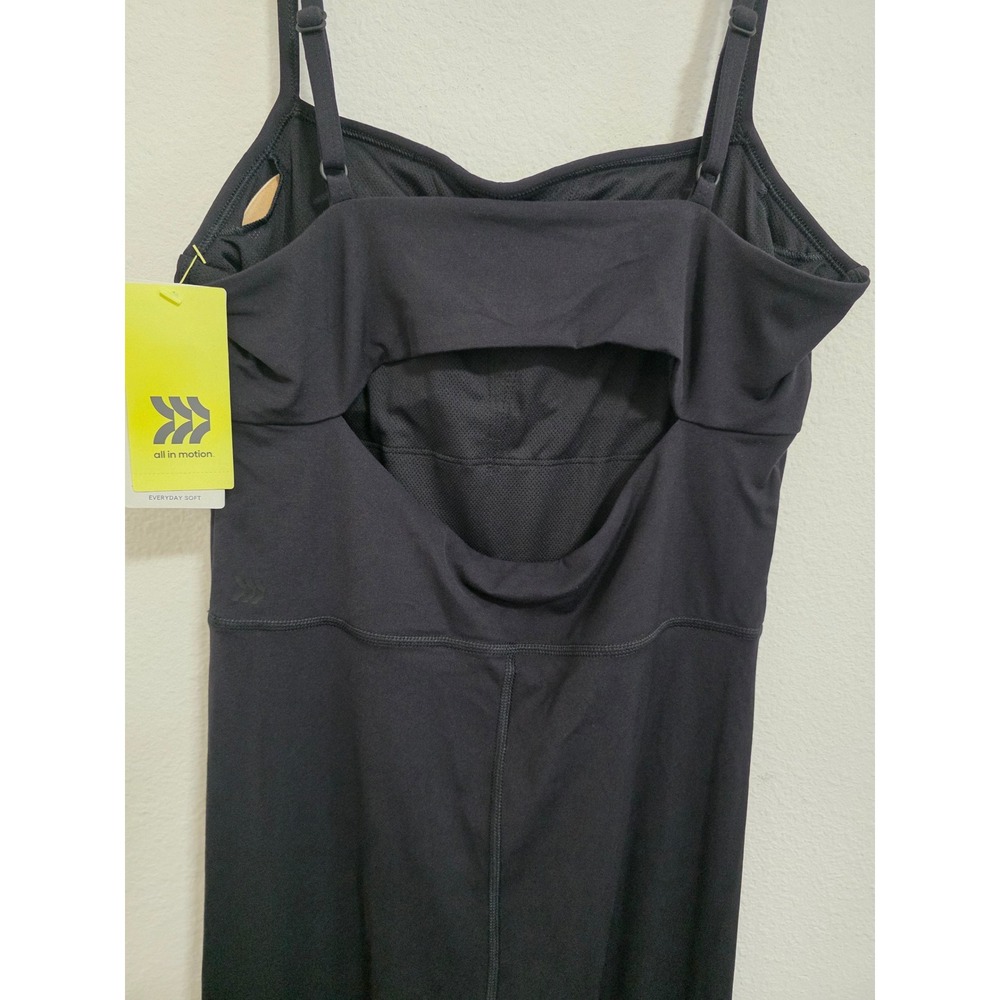 All in Motion Black Active Bodysuit Everyday Soft Sweetheart Cutout Small - Picture 5 of 6